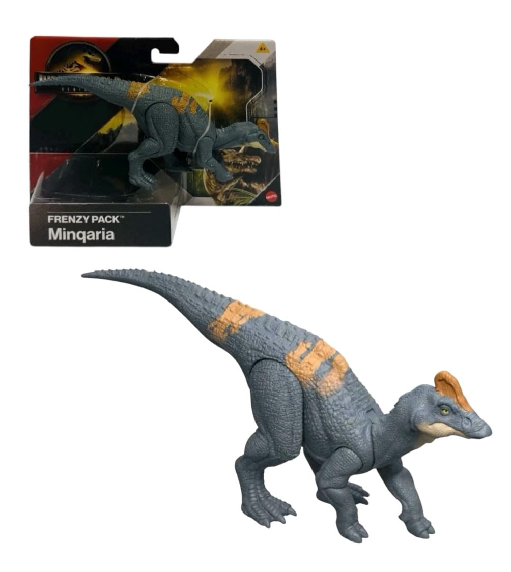 Amazon.com: Jurassic World Rebirth Frenzy Pack Minqaria Dinosaur